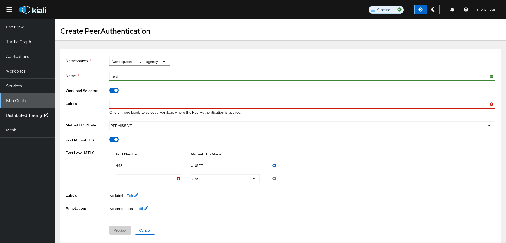PeerAuthentication